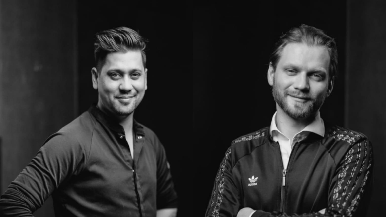 Jermain de Rozario en zijn sommelier Edgaras 'Eddy' Razminas