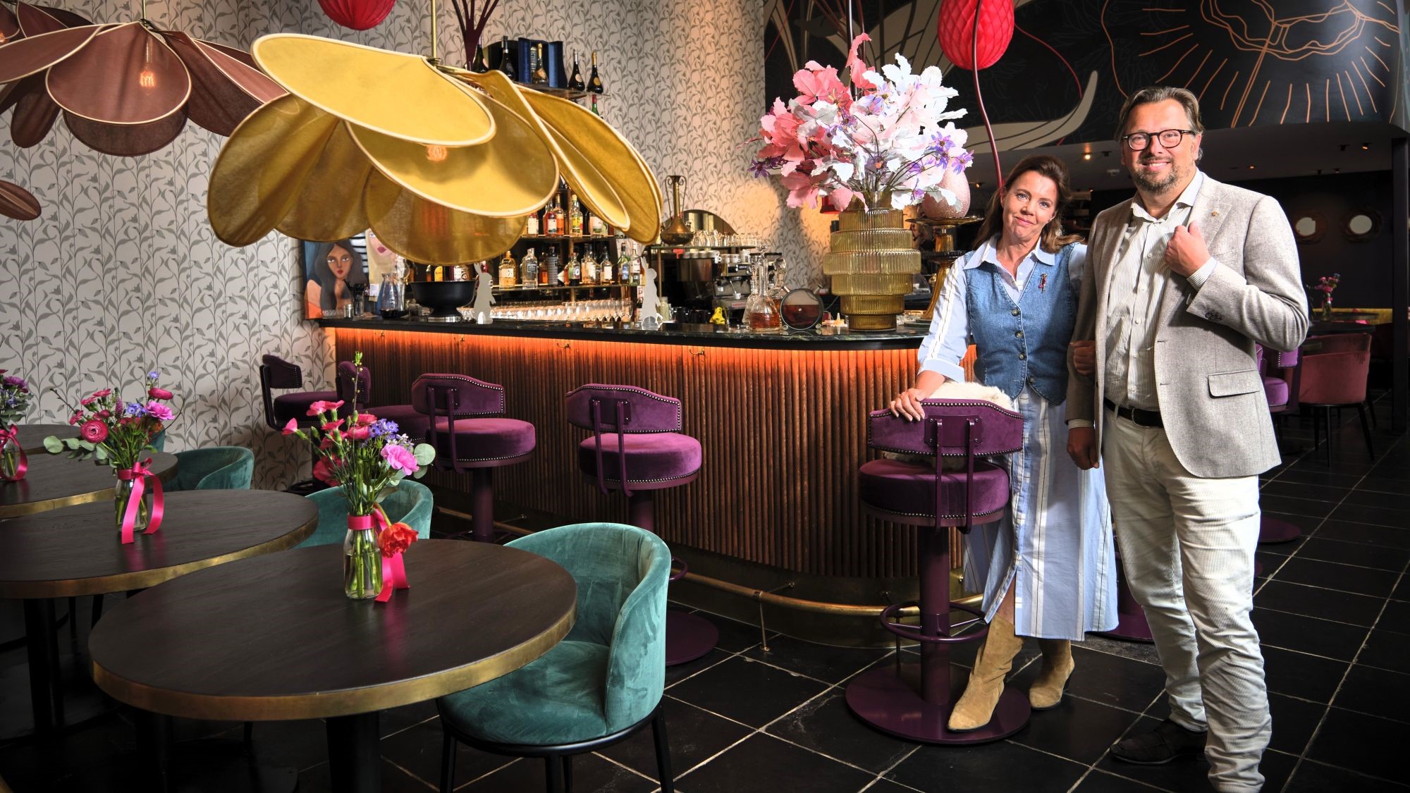 Sharon en Lennart van Gastel in Relais & Châteaux Weeshuis Gouda.