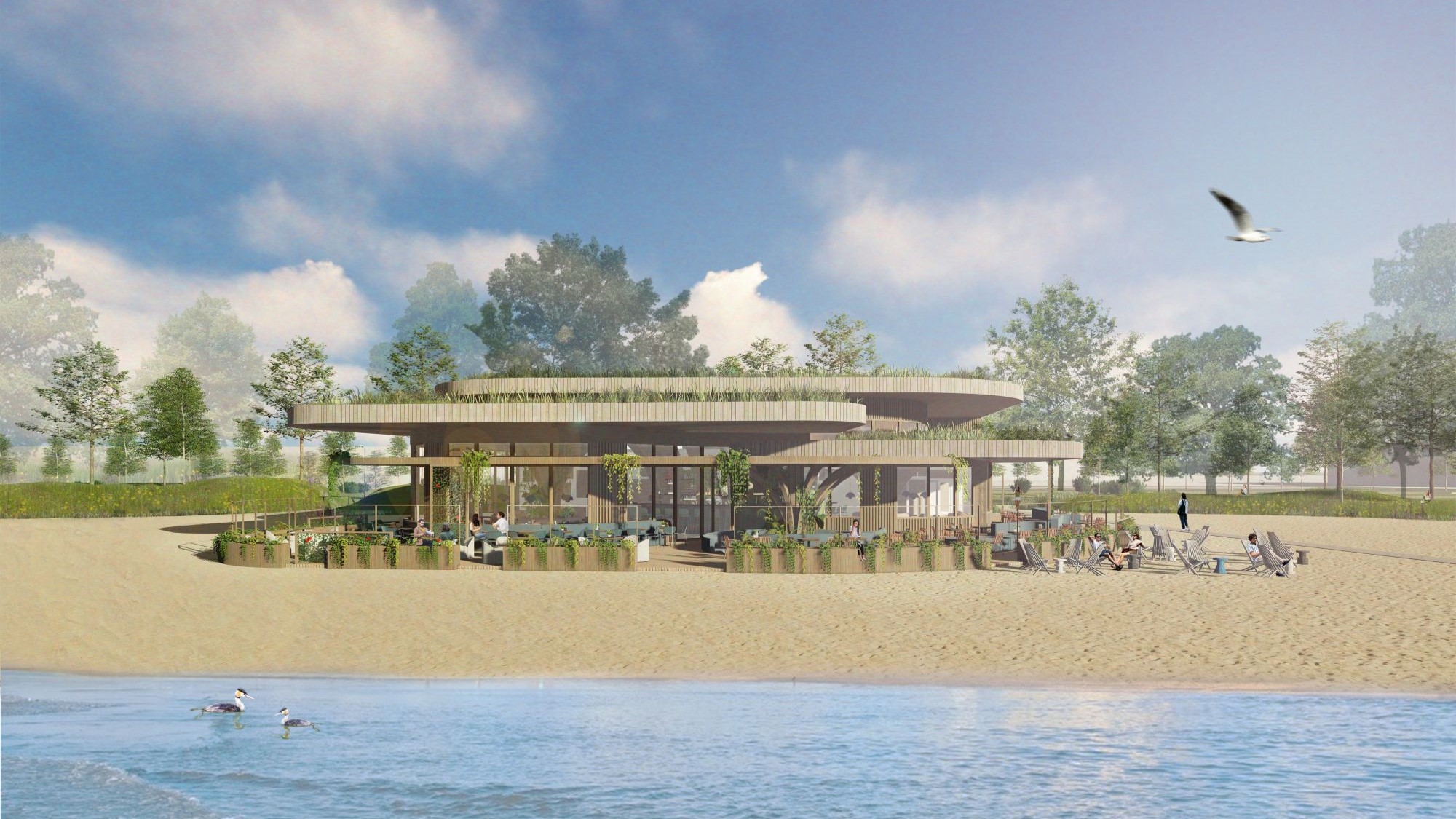 Artist impression van Monk Architecten.