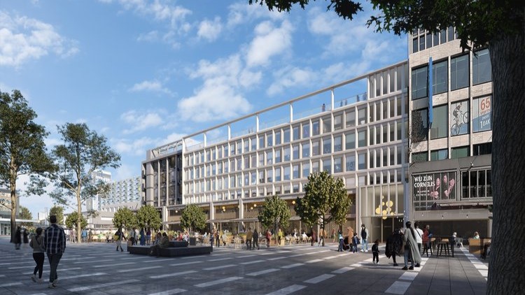 Horecazaken Rotterdamse Stadhuisplein gerenoveerd en verduurzaamd