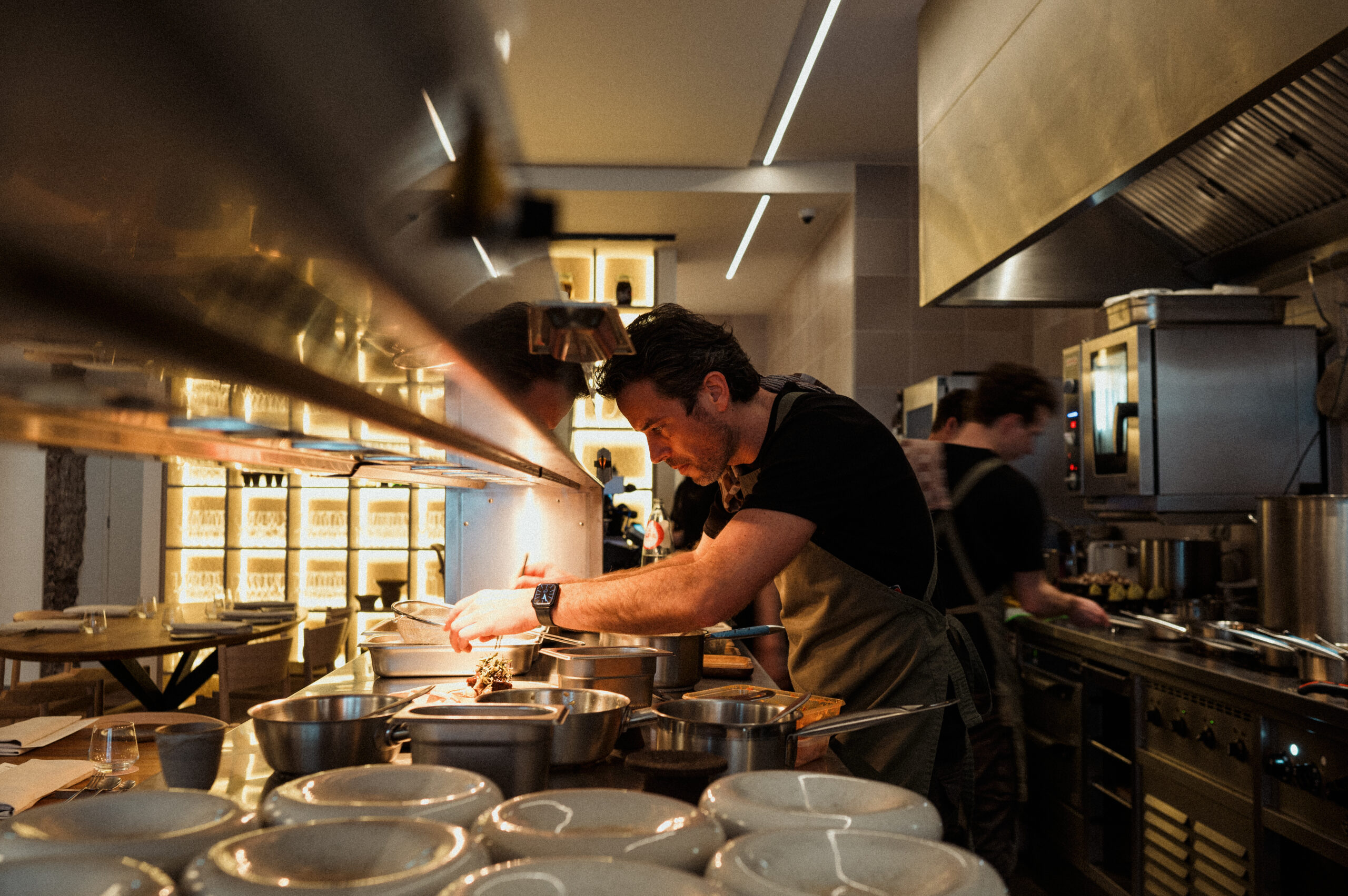 Gilbert von Berg in zijn restaurant Studio* in Maastricht (foto: Guy Houben)