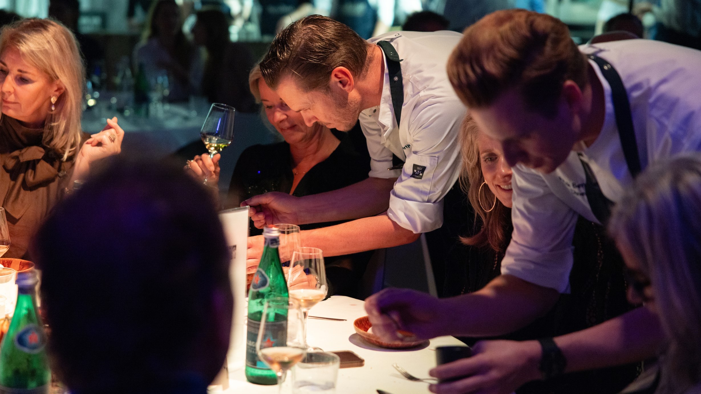 V.l.n.r. chefs Geert-Jan Vaartjes, Jeroen Achtien