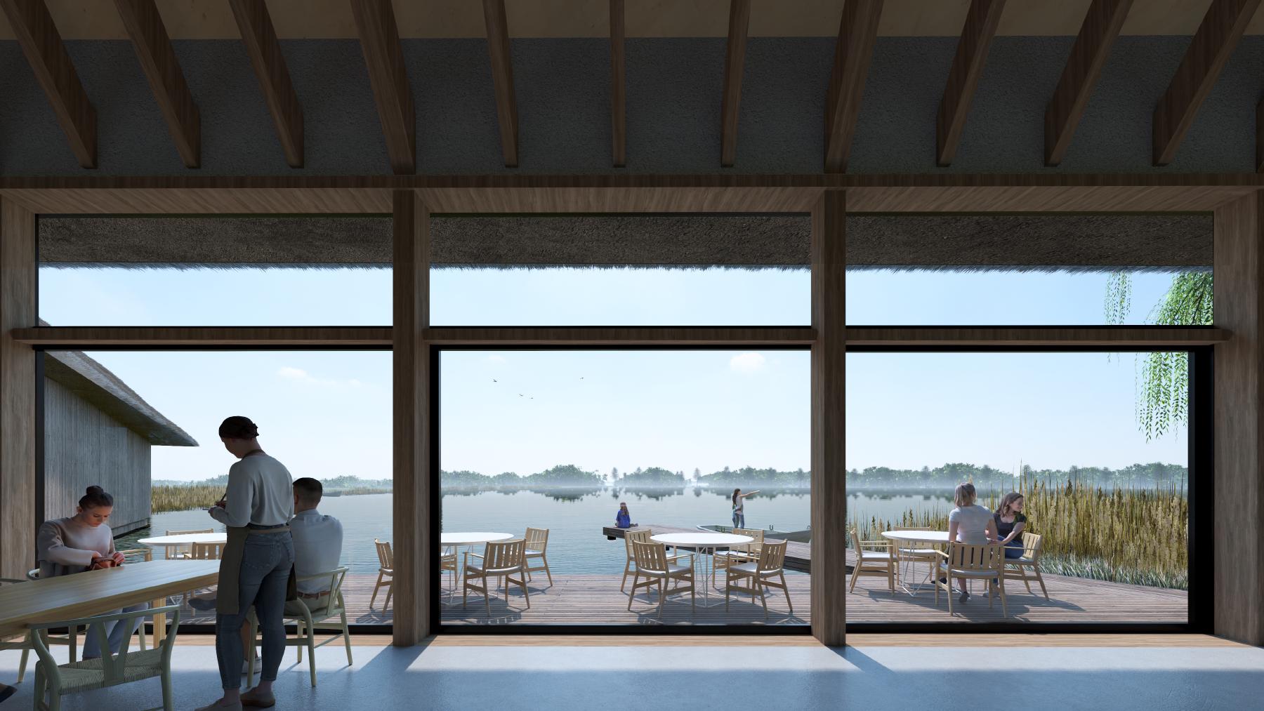 Een impressie van Loetje in Oegstgeest. (beeld: Search Architecten in Amsterdam)