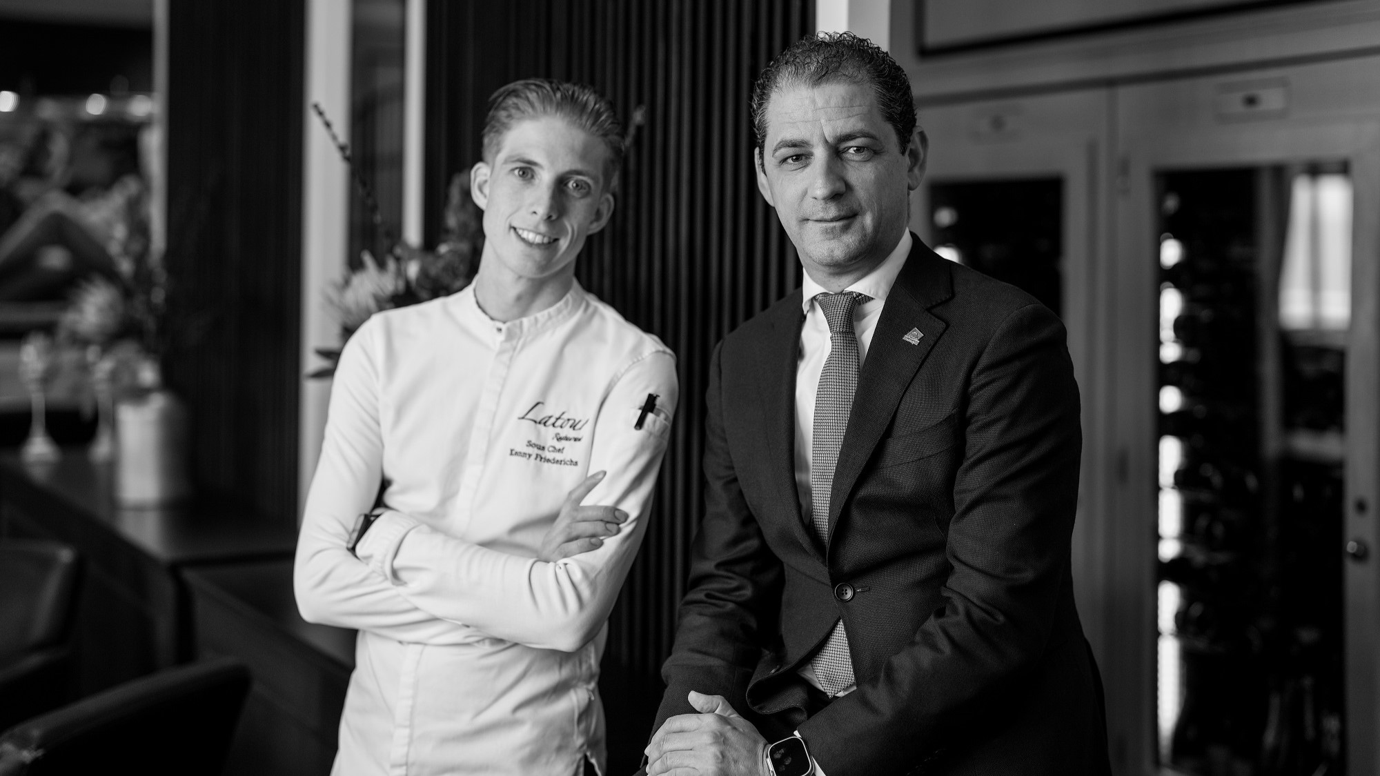 Chef-kok Kenny Friederichs en restaurantmanager Stan Kerckhoffs.
