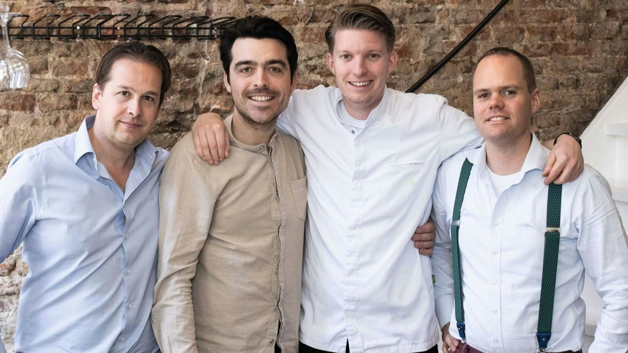 De vier eigenaren van Zoldering: Joost Clarijs, Wout Jans, Tomas Bron en Job Seuren.