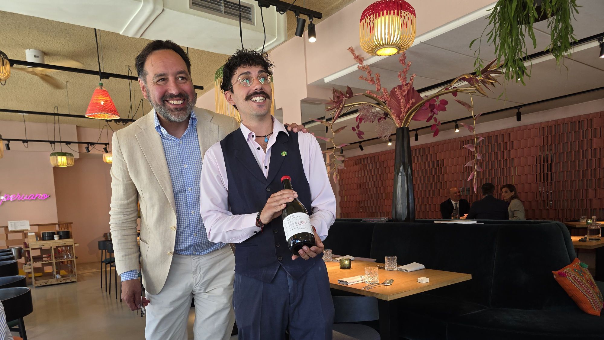 Raoul Lansink (l) en Alessandro Tondoni