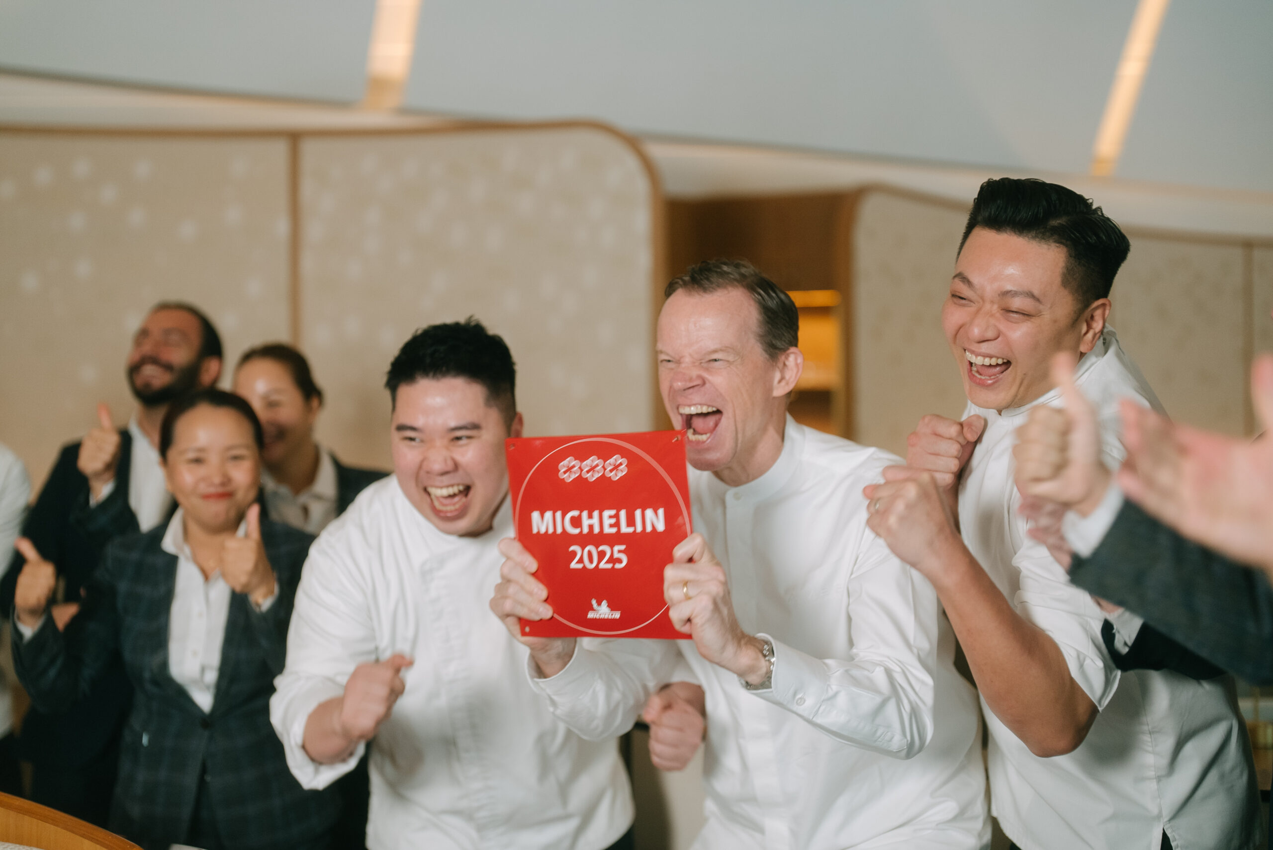 Richard Ekkebus met zijn team van Amber