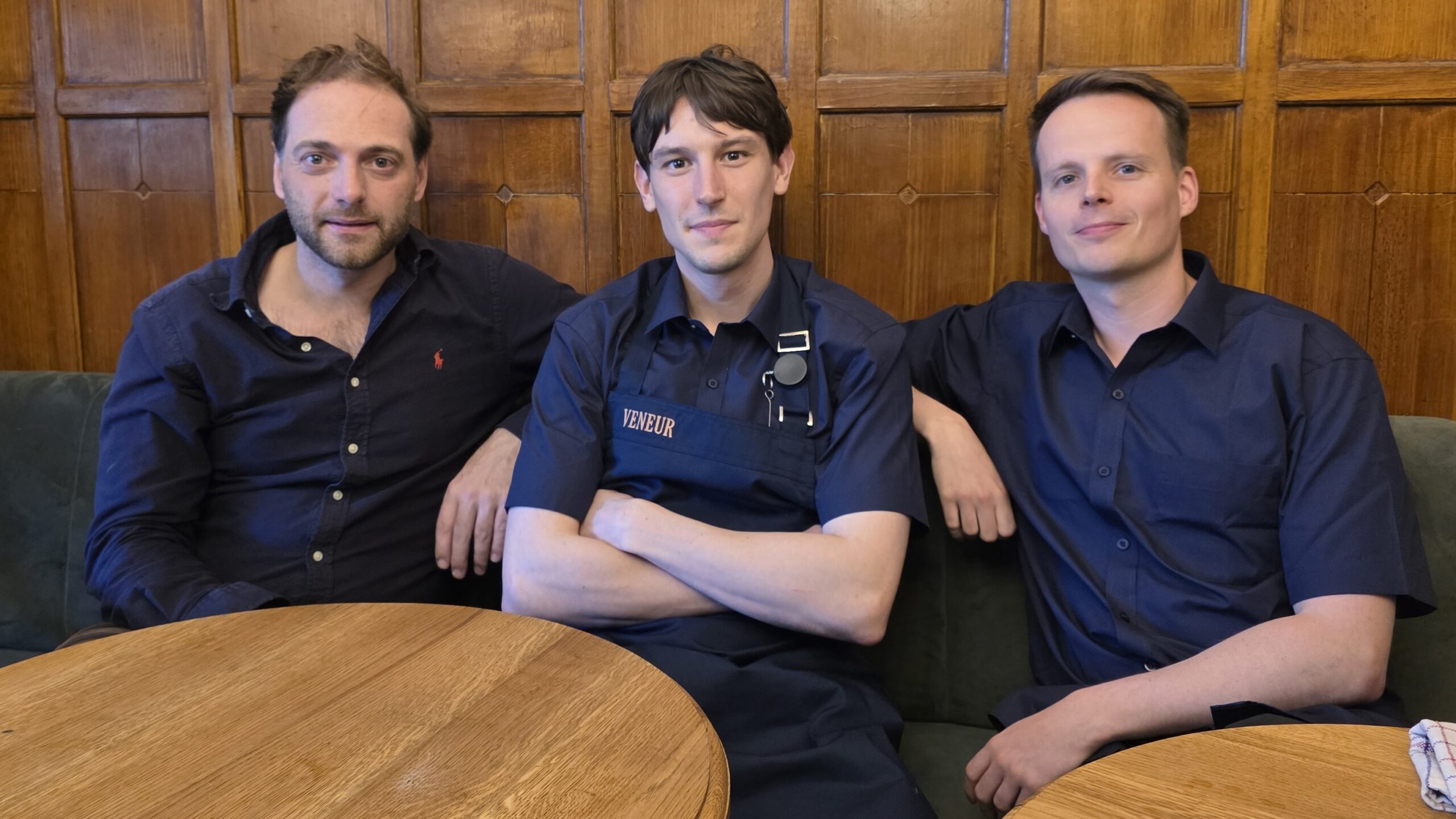 Bas Hazen (l), Moriaan Koeleman en Yoran Jacobi