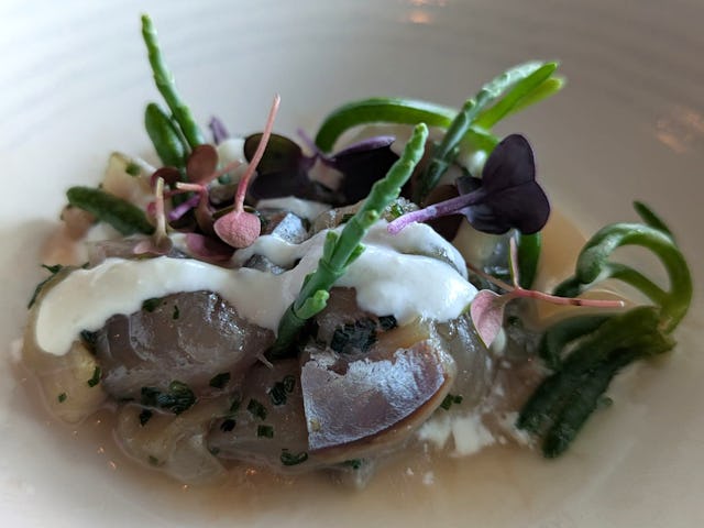 Mackerel, tomato & horseradish