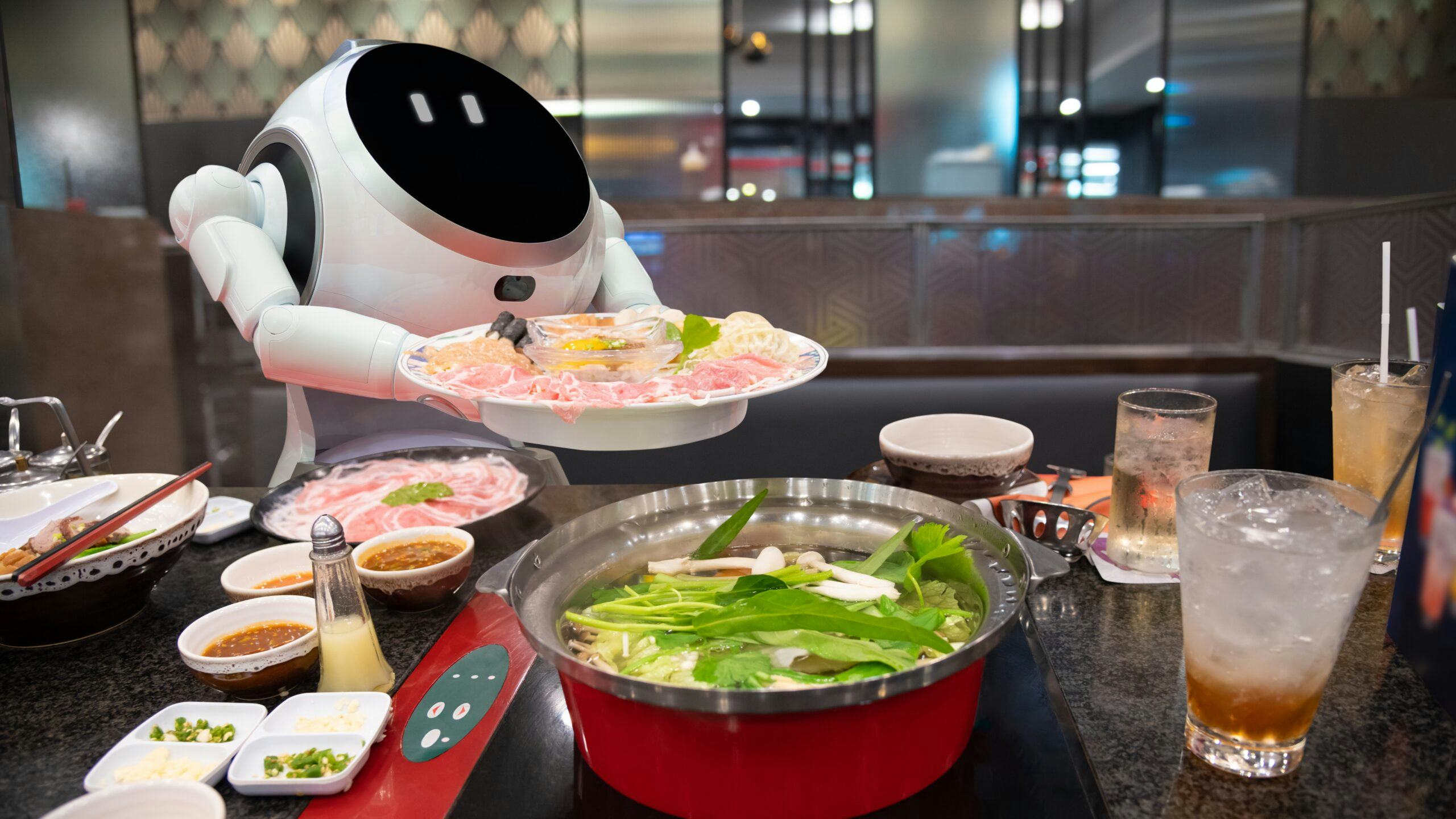 Deze robot 'werkt' niet bij De Beren, maar is een voorbeeld van AI-toepassingen in de horeca.
