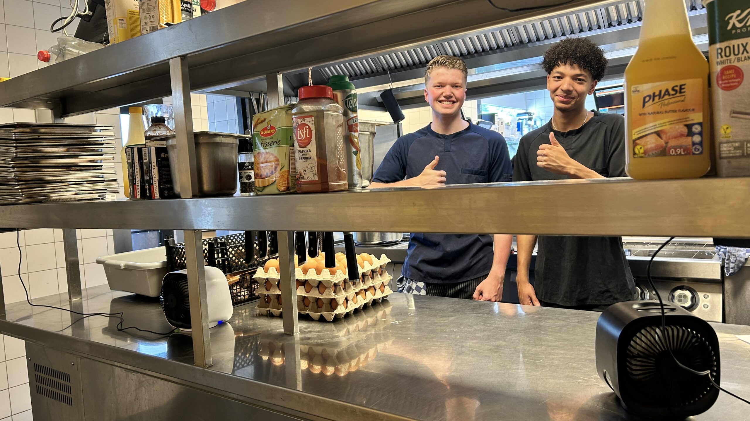 De keuken van Moeke Rhenen in Rhenen. 