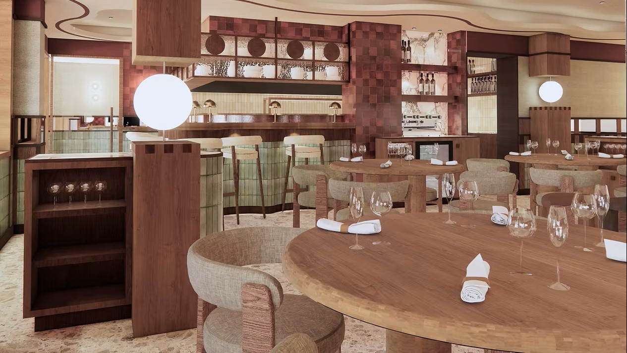 Impressie van het interieur van Toet