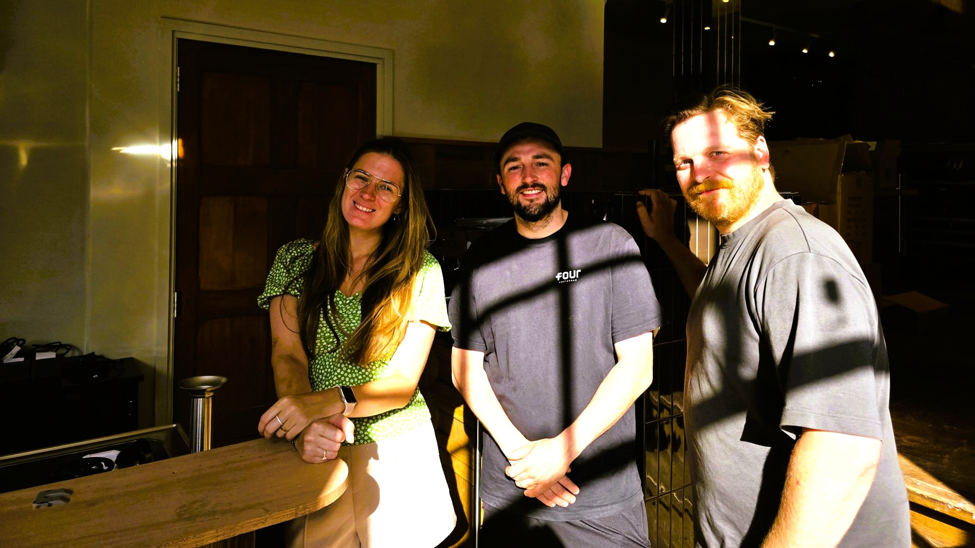 Kimberly Storm, Jesse Franzen en Timo Sleegers.