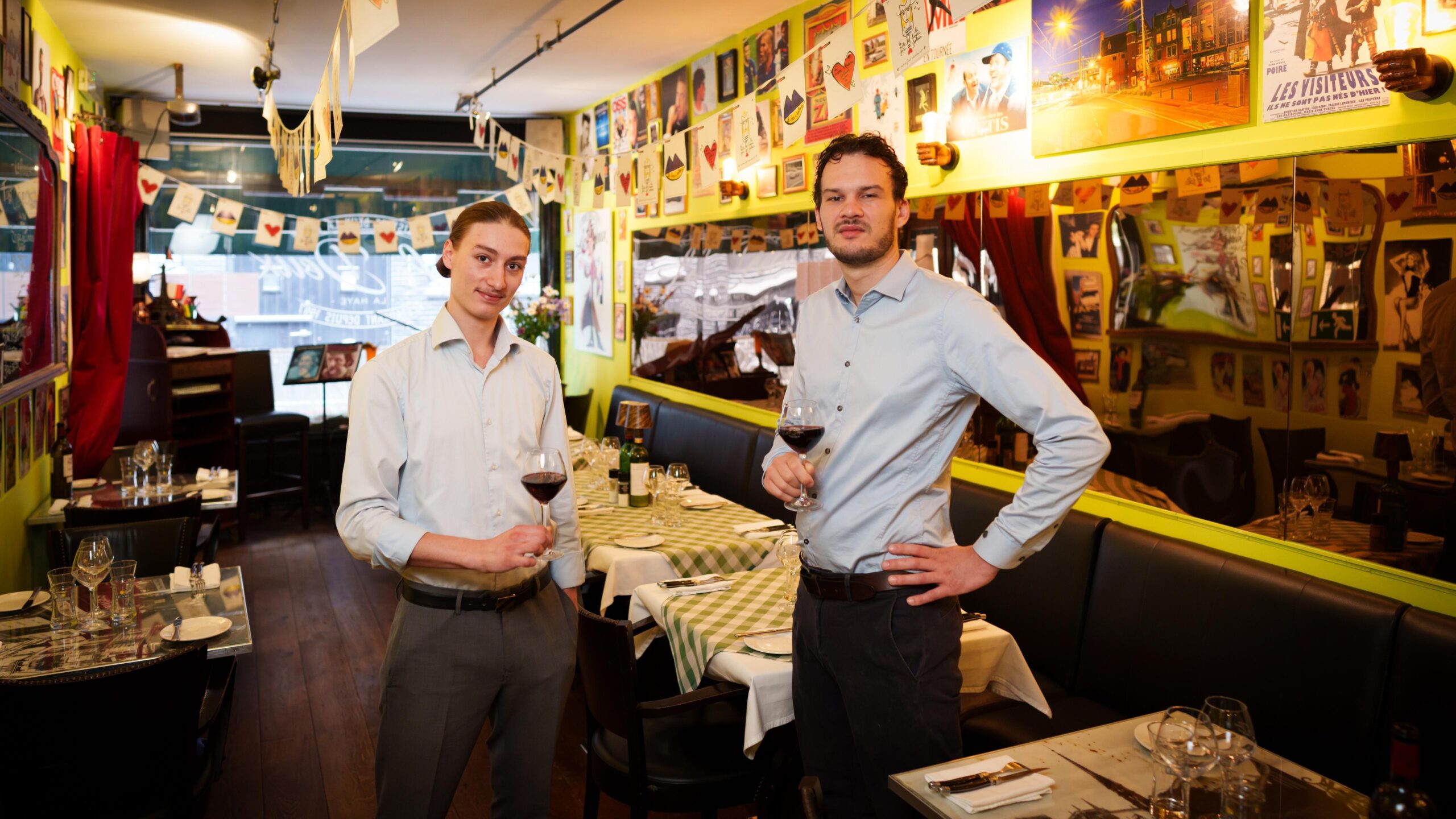 Camille Cruellas (l) en Wouter von Asmuth