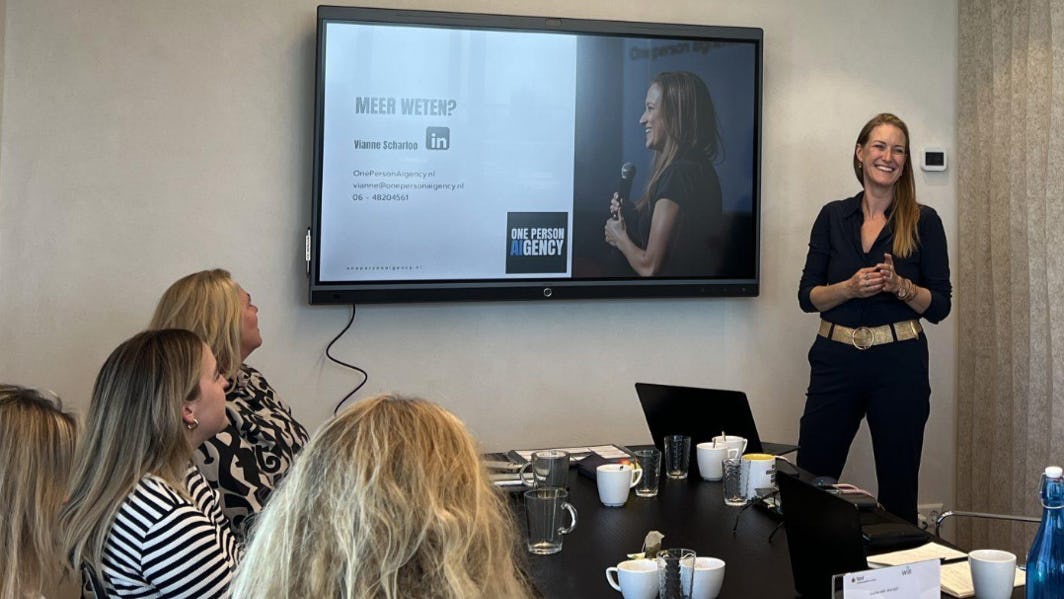 Vianne Scharloo geeft AI-trainingen, ook aan horecaondernemers.