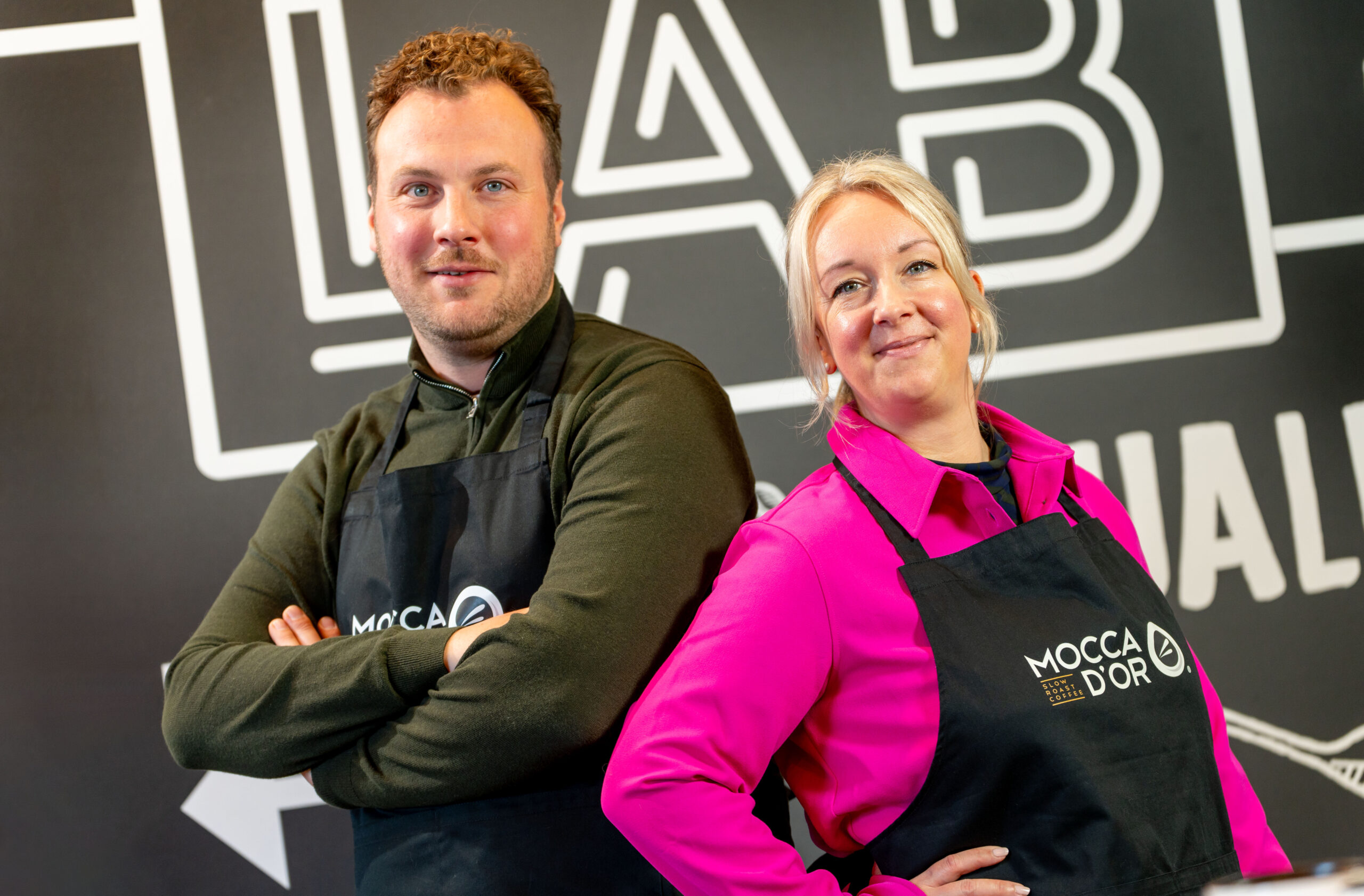 Niels te Vaanhold en Judith Konsten, topbarista's en Q-graders bij Mocca d'Or.