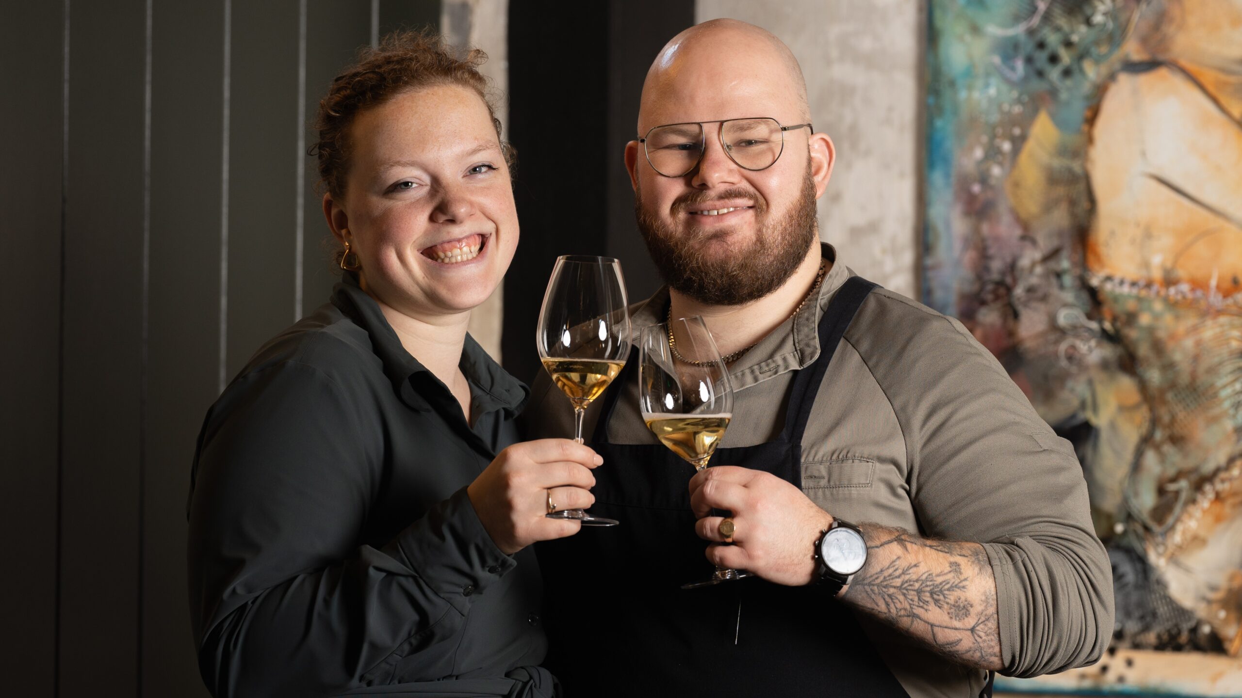 Joke en Joey van Heesbeen van restaurant 1857