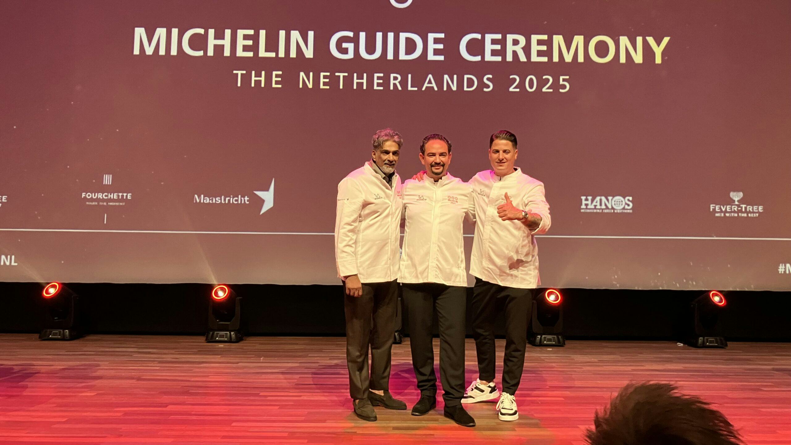 Soenil Bahadoer, Nelson Tanate en Guido Braeken.