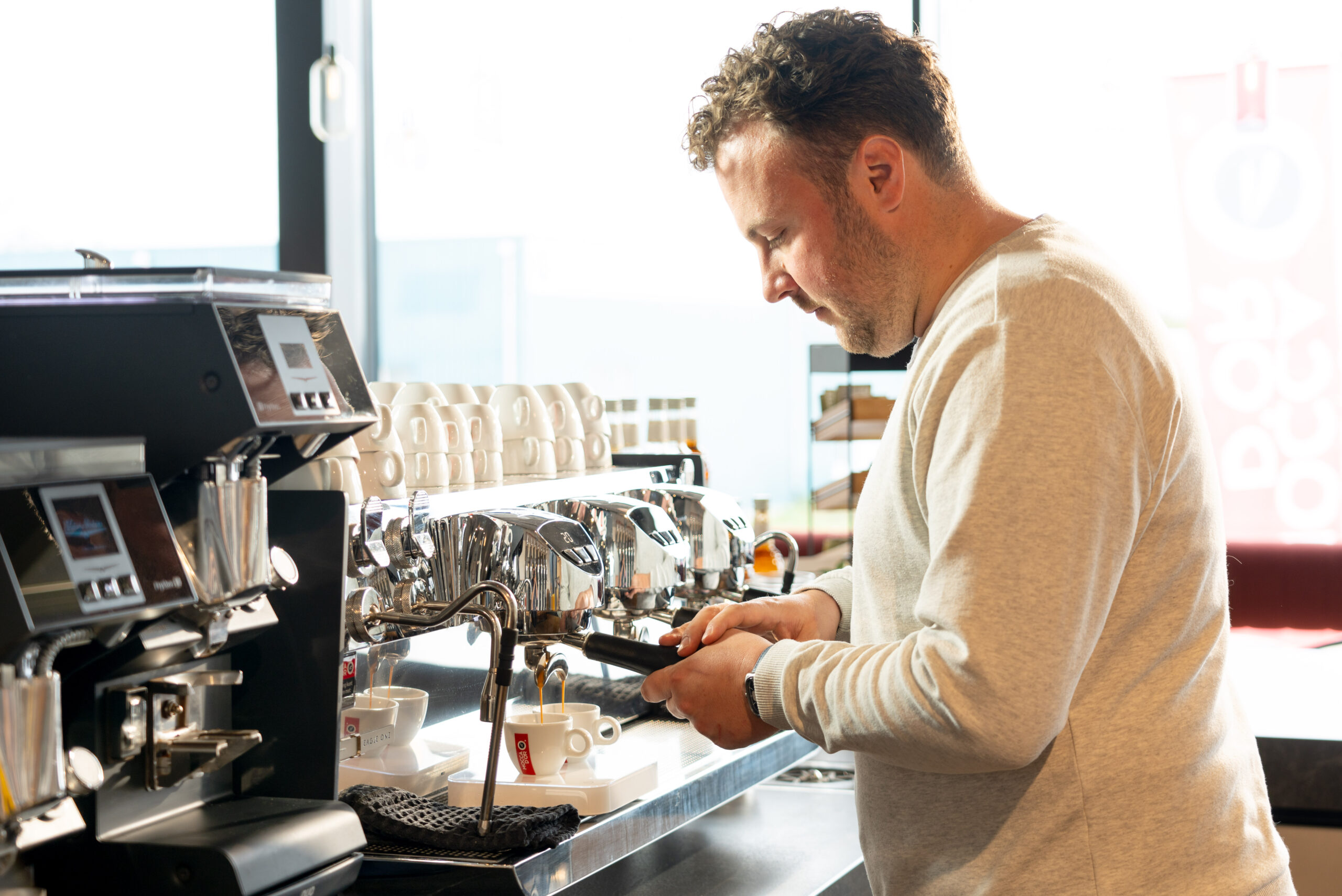 Niels te Vaanhold, Q-grader en topbarista bij Mocca d'Or.