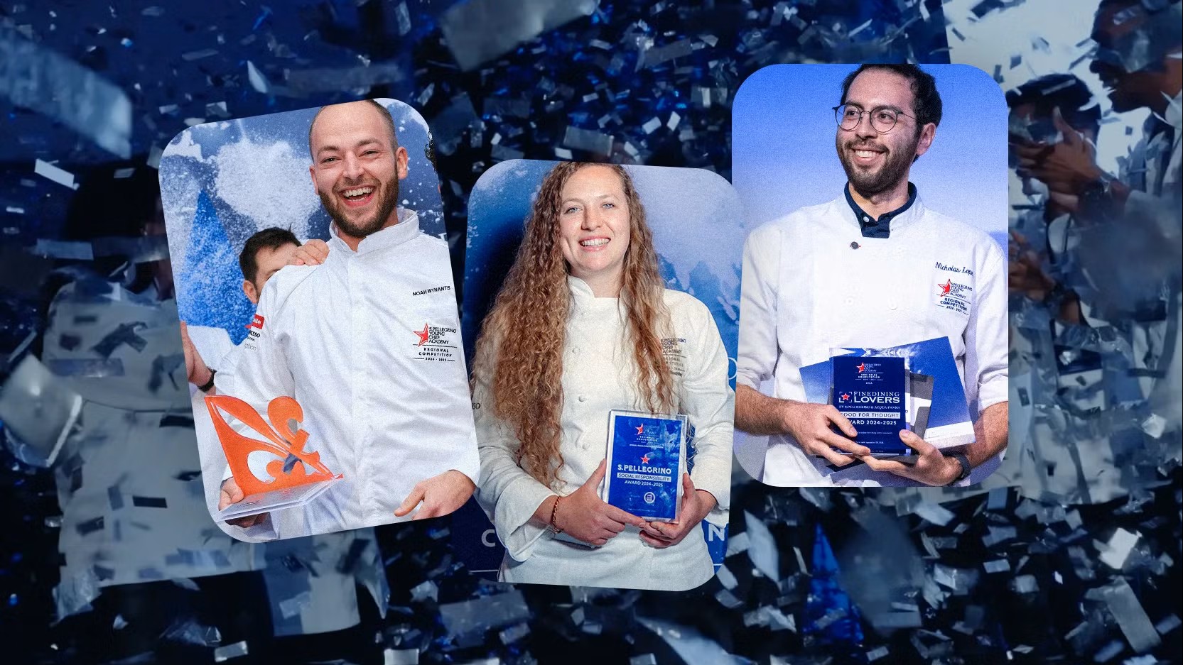 Noah Wynants (links) met zijn award