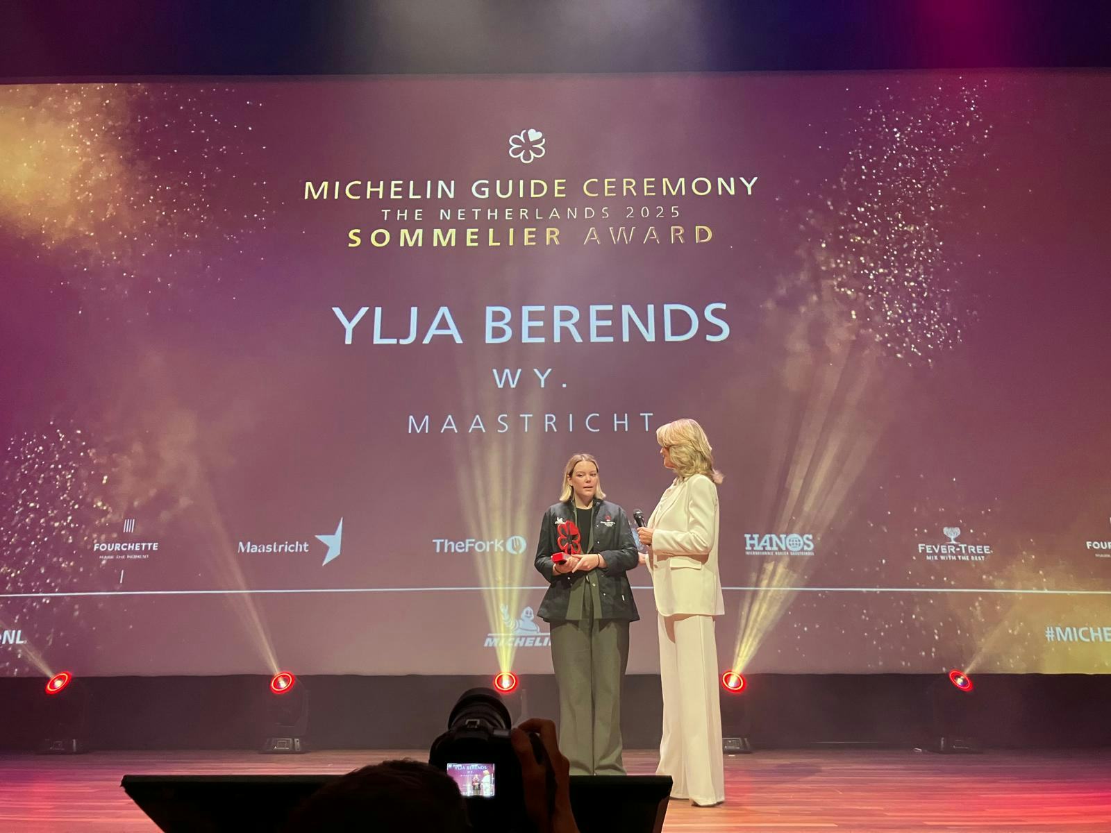 Ylja Berends van Wy in Maastricht won een Sommelier Award