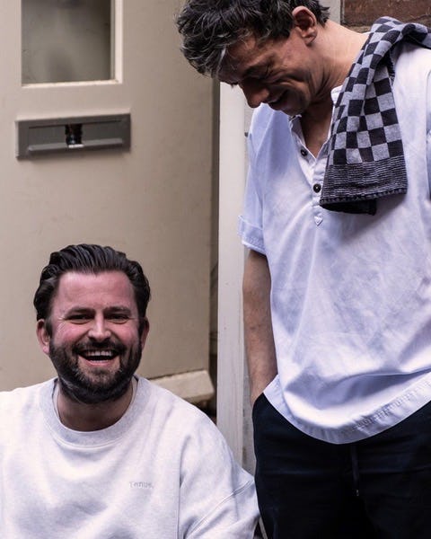 Juliën Gerritsen  en Gijs Ebisch, eigenaren van Nook City Kitchen.