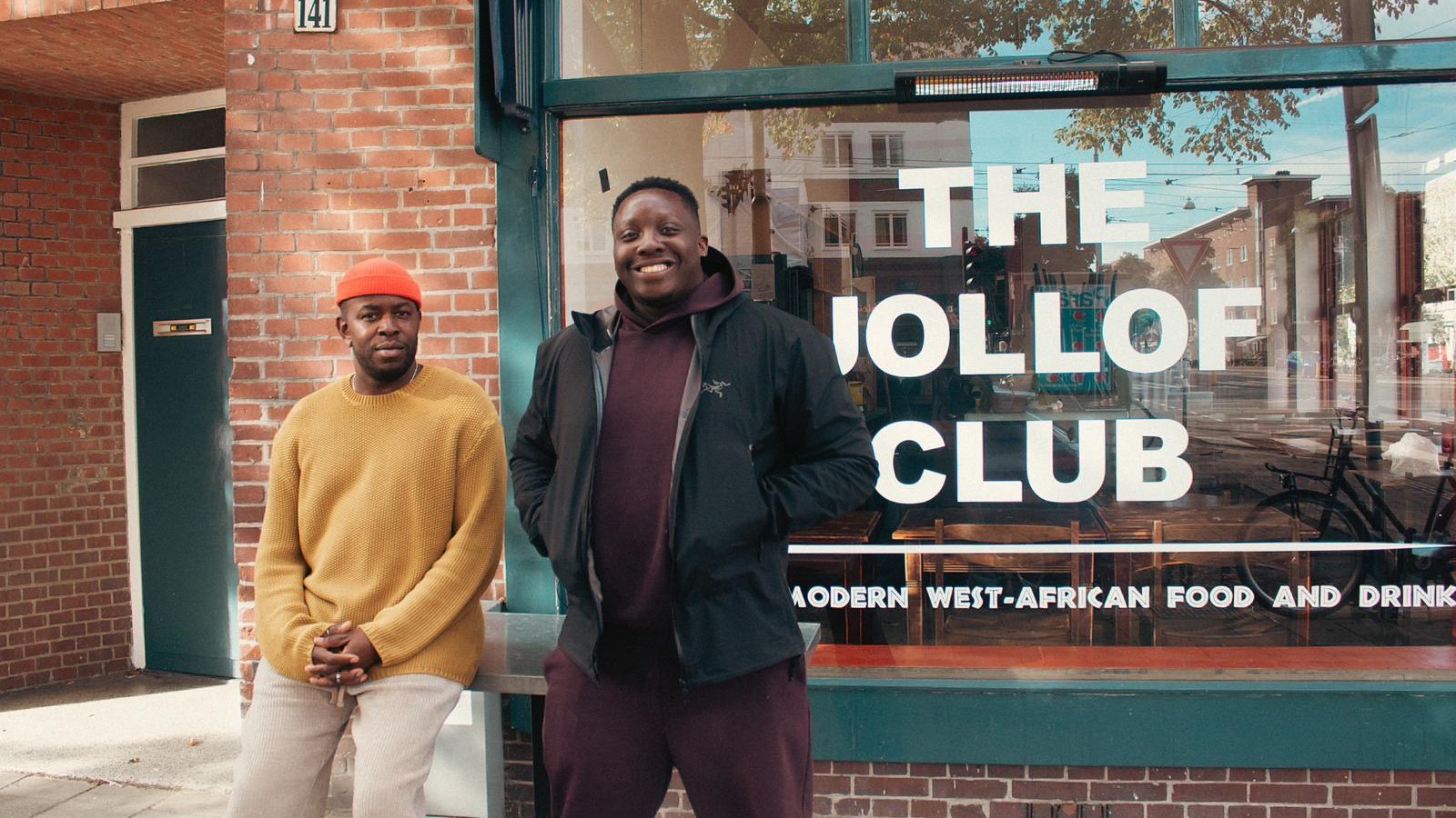 Nicolas Aquaa en Bunmi Okolosi van The Jollof Club.