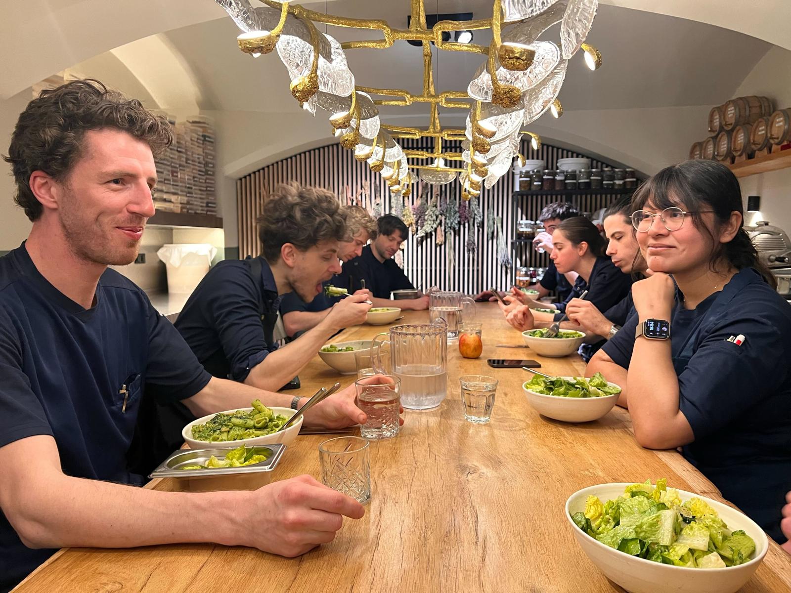 De personeelsmaaltijd bij De Nieuwe Winkel in Njijmegen