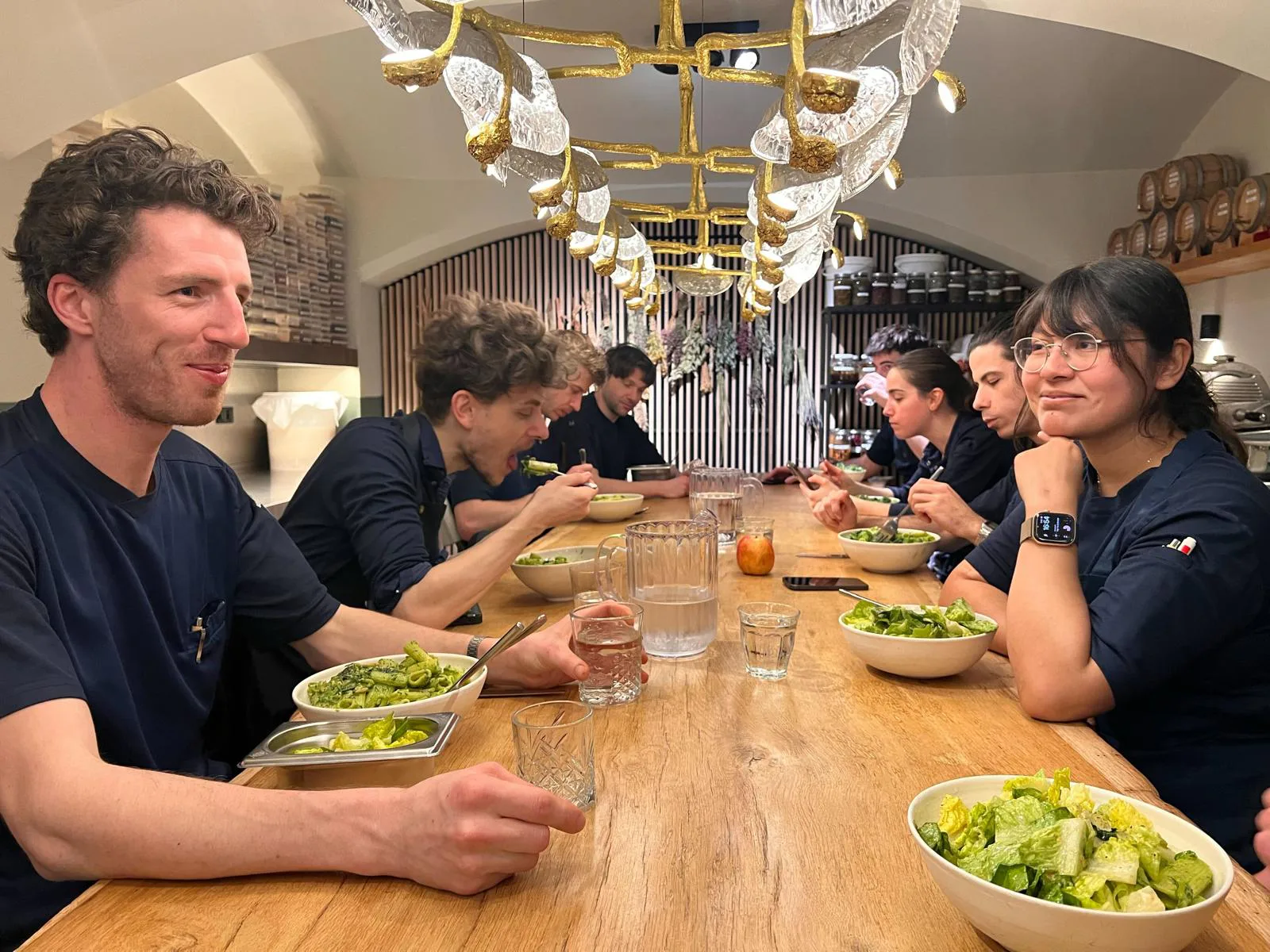 De personeelsmaaltijd bij De Nieuwe Winkel in Njijmegen