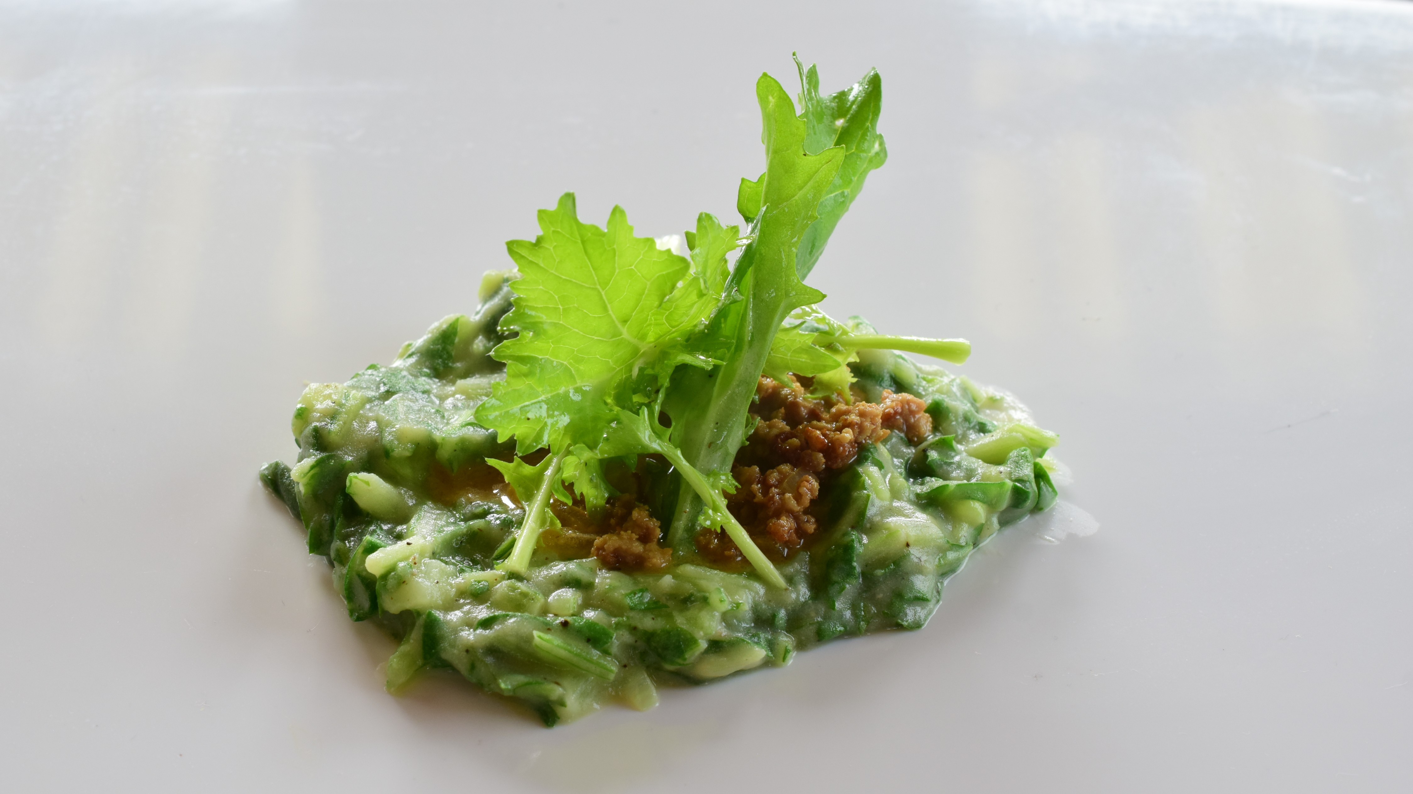 Een stamppotje van raapstelen, gemaakt door Albert Kooy