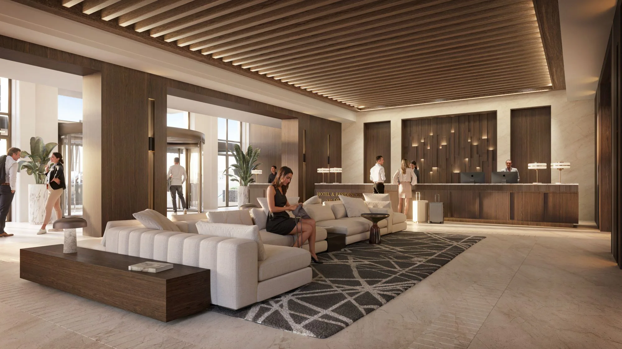 Impressie van de lobby van Hotel van Oranje