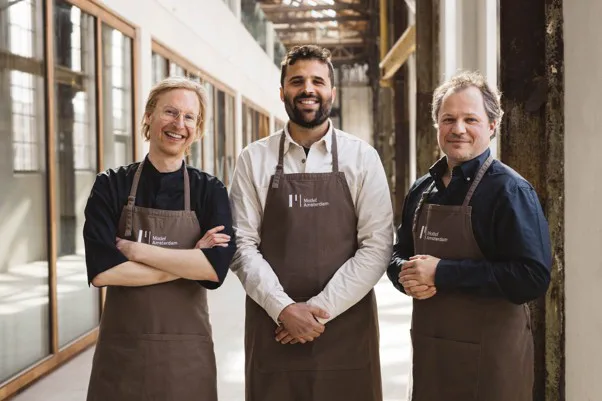 Foto: Iris Duvekot. Vlnr: Stephan Hentschel, Bram de Kanter en Martijn Damen.
