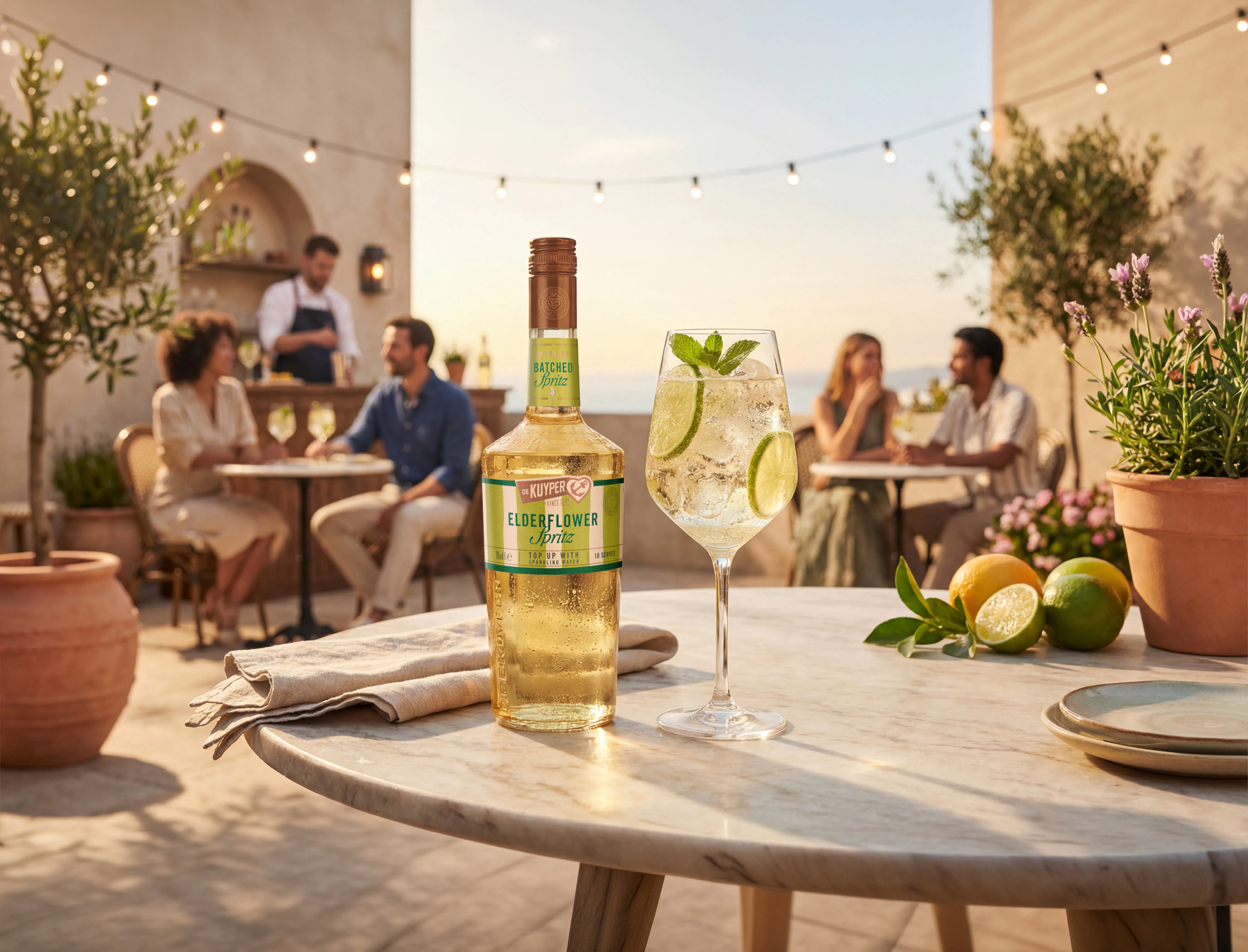 De Kuyper Elderflower Spritz.
