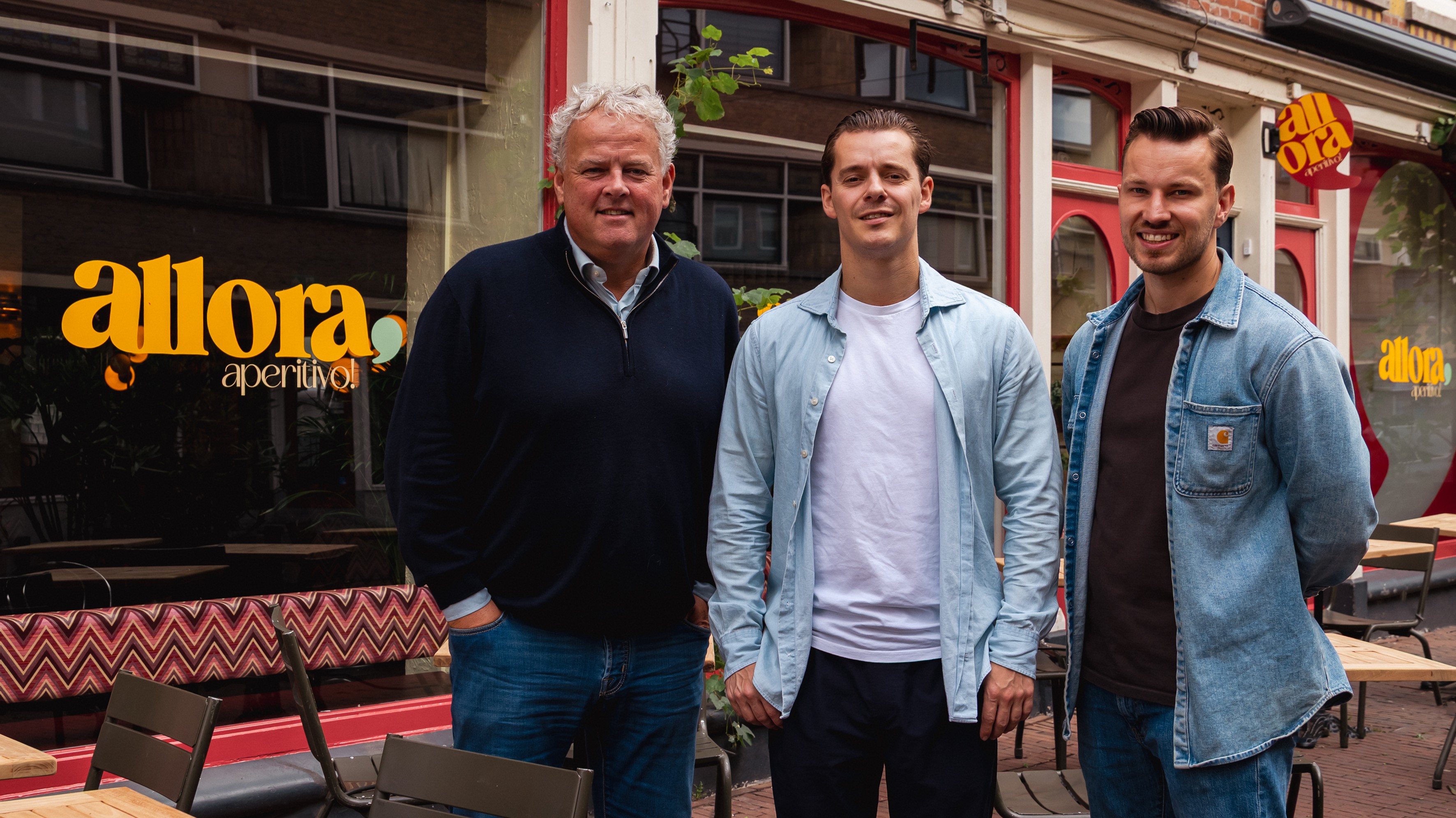 Rober Willemsen, samen met mede-eigenaren Joost Stift en Luke van Velzen (vlnr)