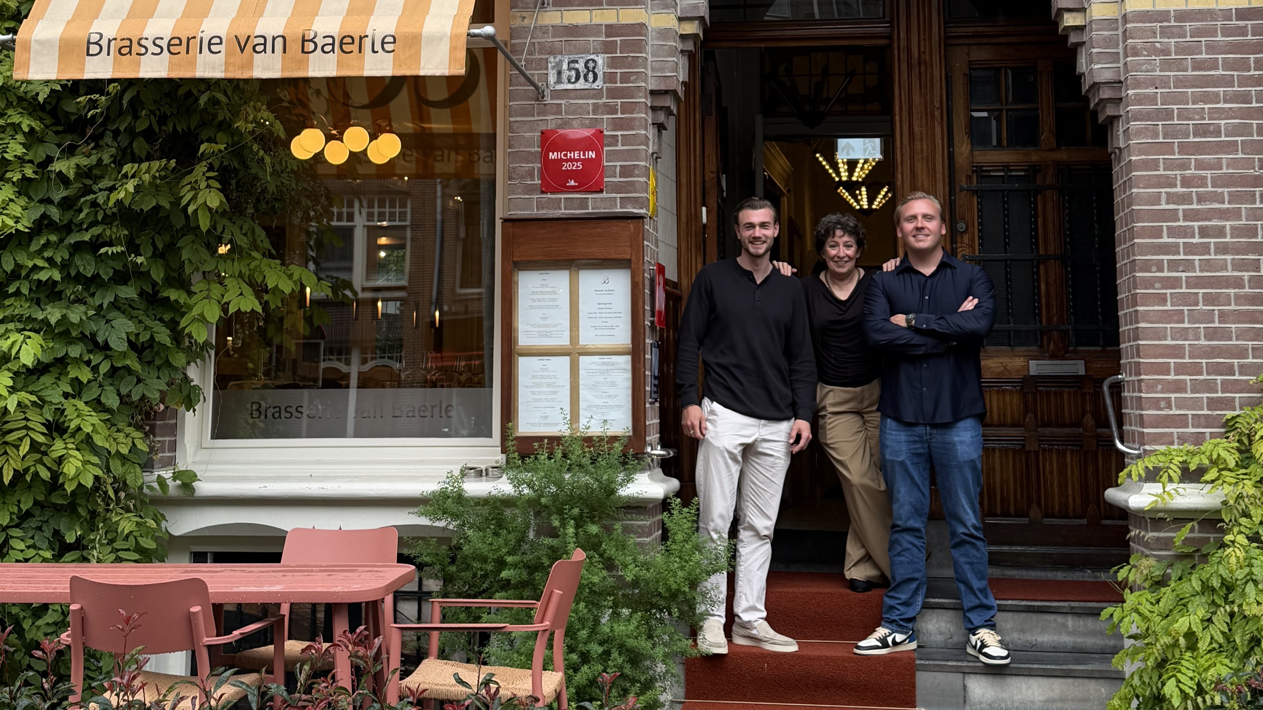 Brasserie van Baerle Daan Simon (l), Floor van Ede en Beau Berse
