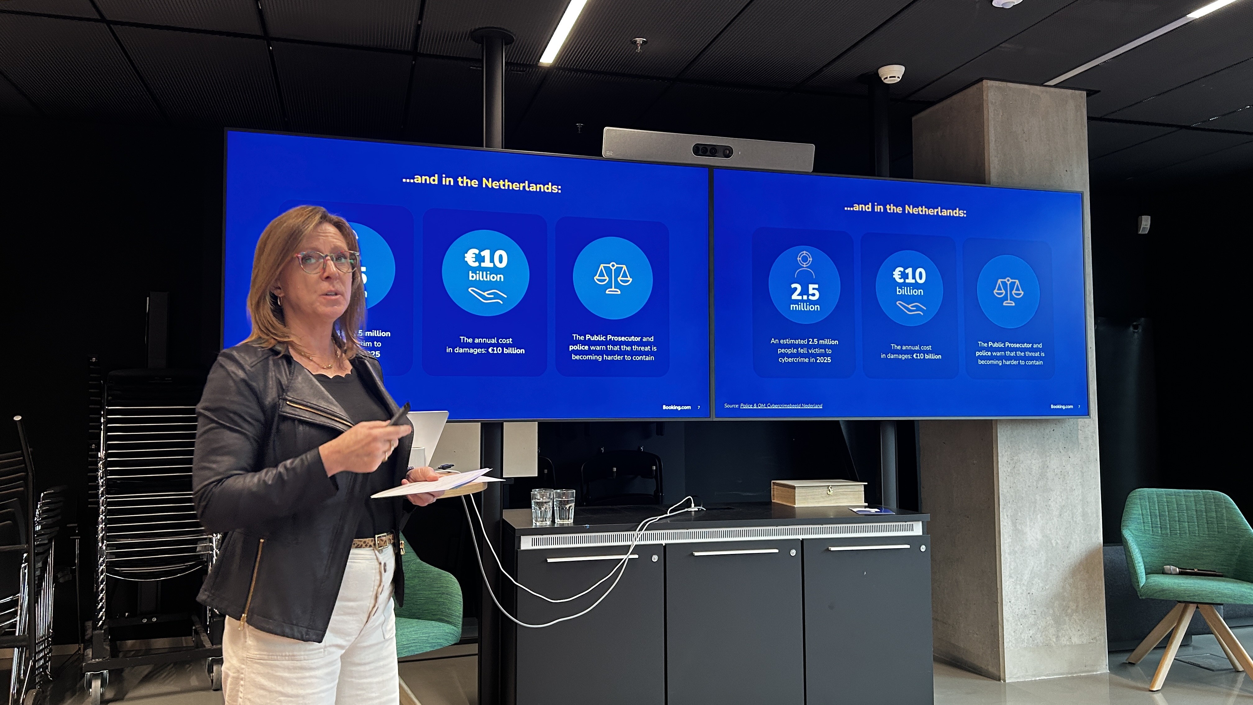 Marnie Wilking, VP Chief Information Security Officer van Booking.com. Eigen foto