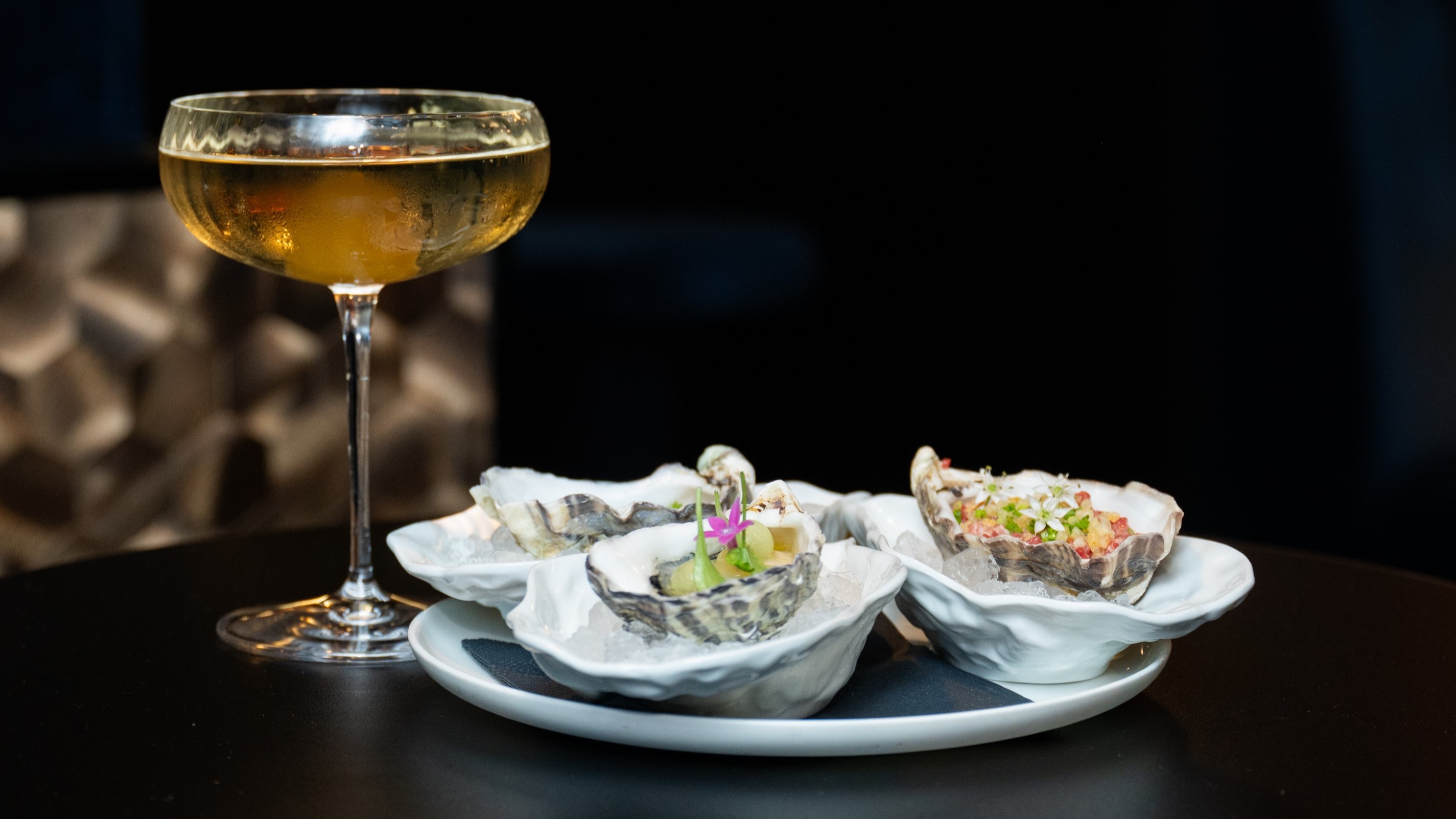 Cocktail Mizuki met oesters