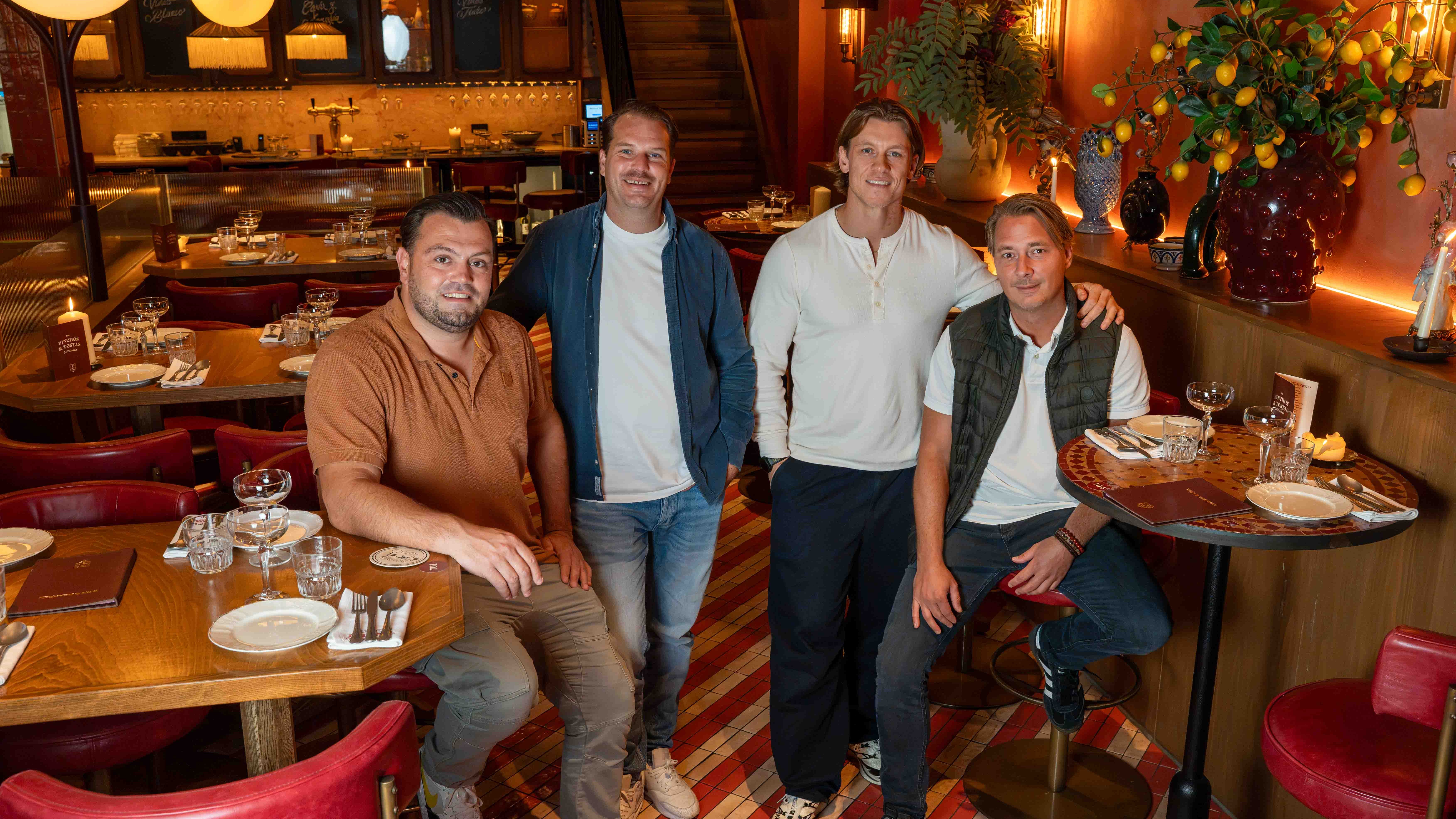Joost van Rijn, Norbert Zunnebeld, Wes Schreutelkamp en Menno van der Pol. Foto The Feast Family