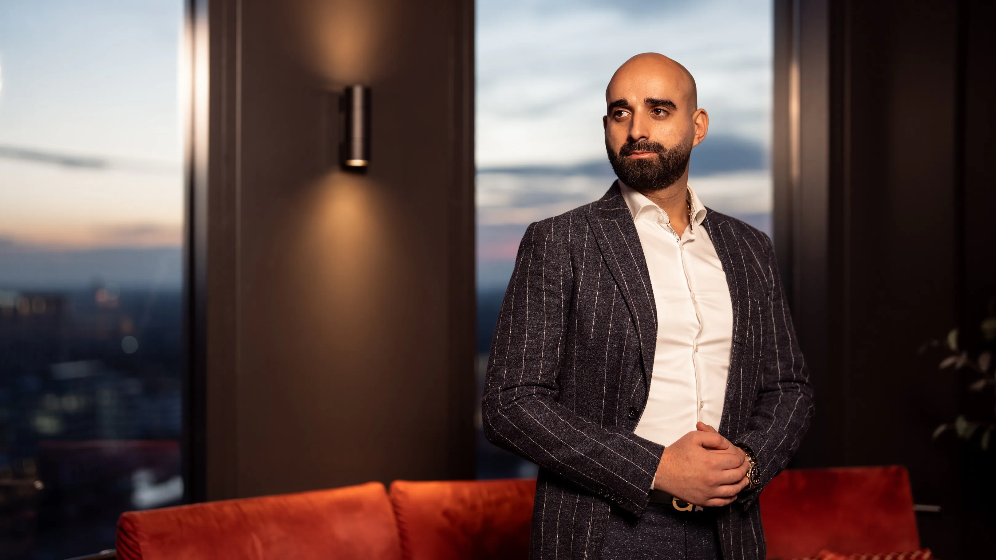 Ramez Ramzy in de Ventuno Skylounge.